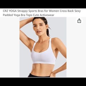 White strapy sports bra